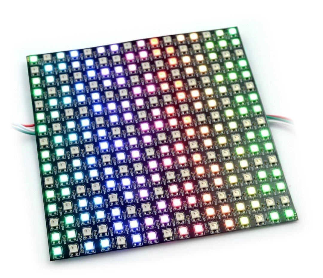 Oem Elastinė matrica 16x16 - 256 LED RGB - WS2812B individualiai adresuoti