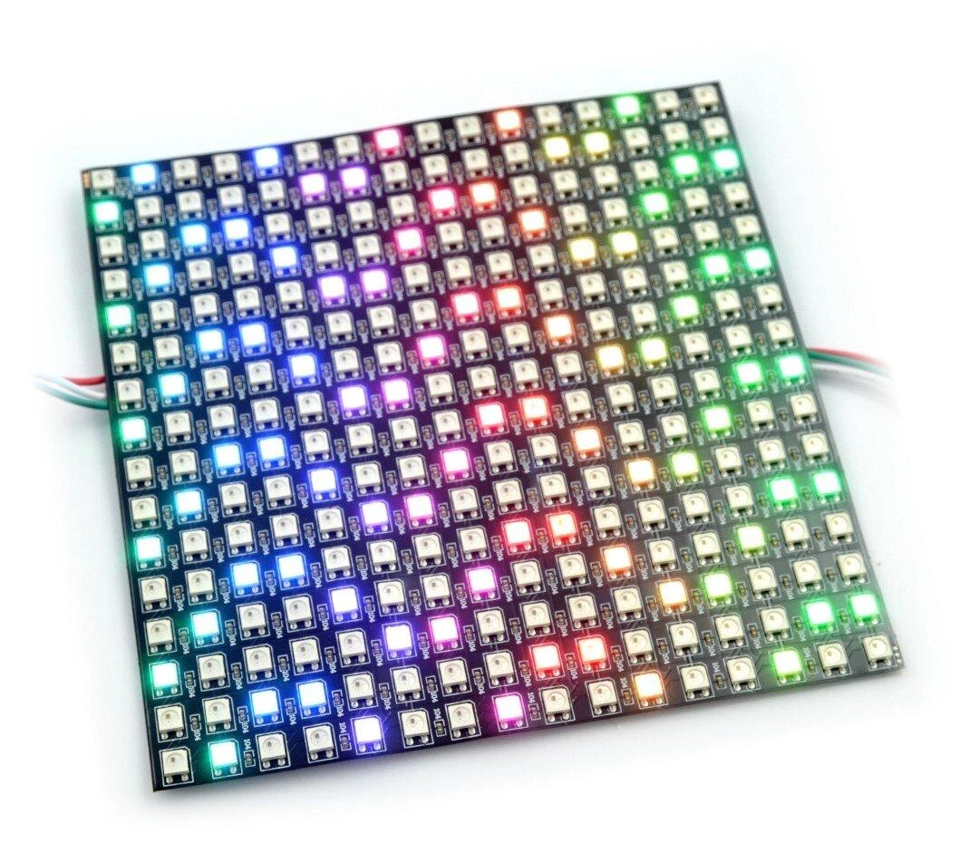 Oem Elastinė matrica 16x16 - 256 LED RGB - WS2812B individualiai adresuoti