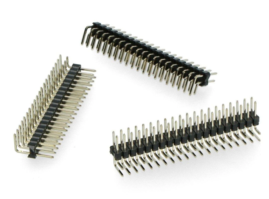 Oem Goldpin karpomas kištukas 2x20 kaiščių 2.54mm - kampinis