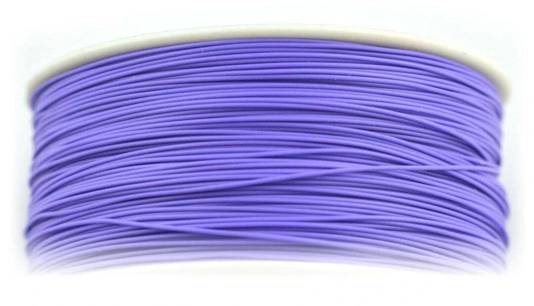 Violetinė 30AWG vielos ritė, stambus planas