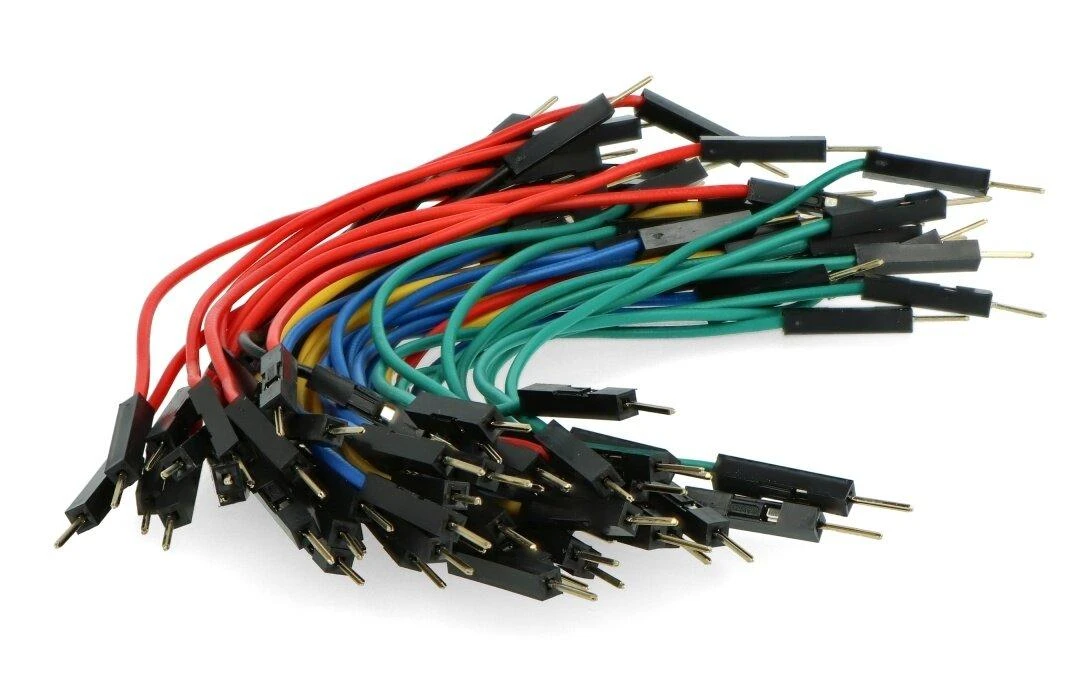 Spalvoti breadboard laidų komplektas