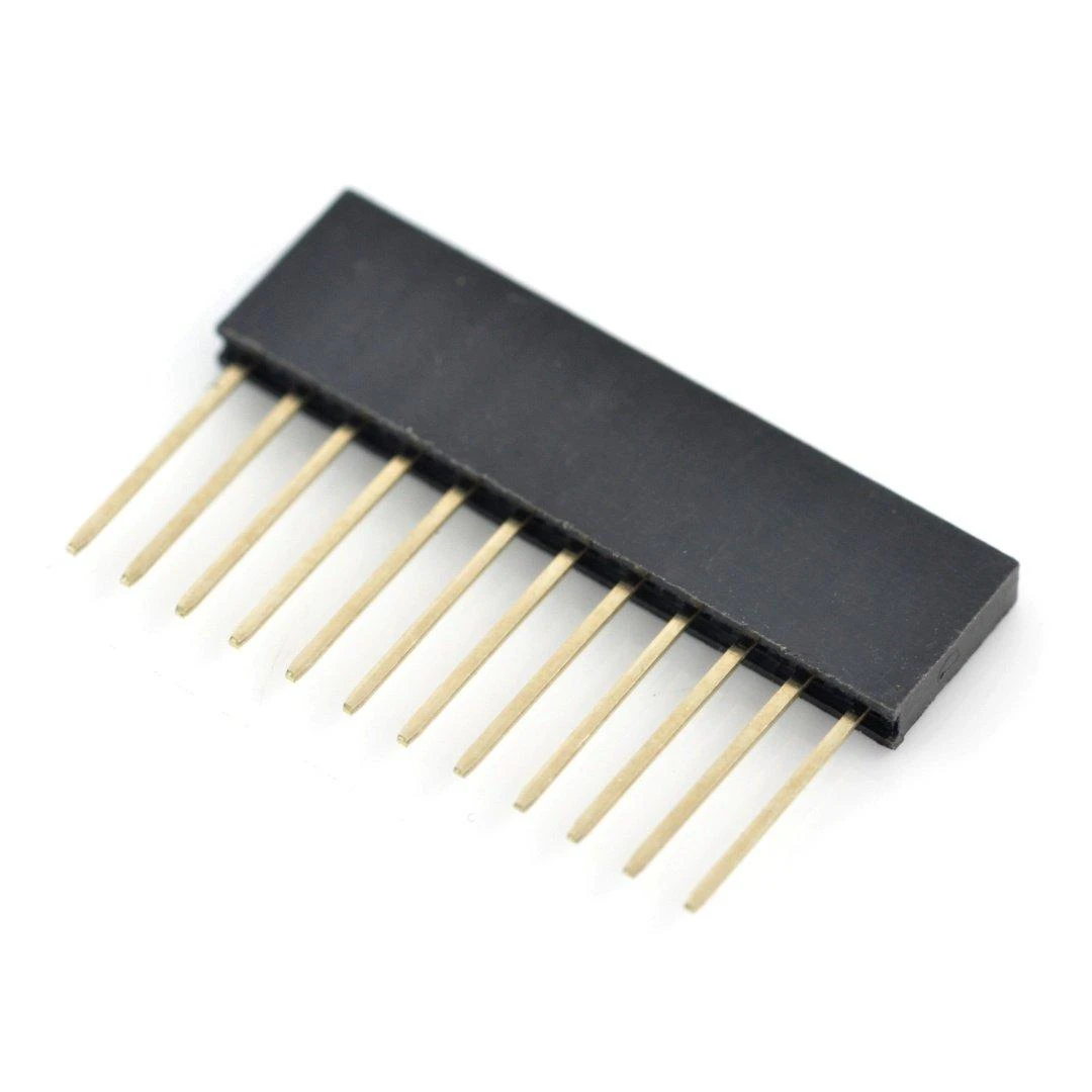 Karpomas 1x12 lizdas, 2.54mm, ilgomis kojelėmis