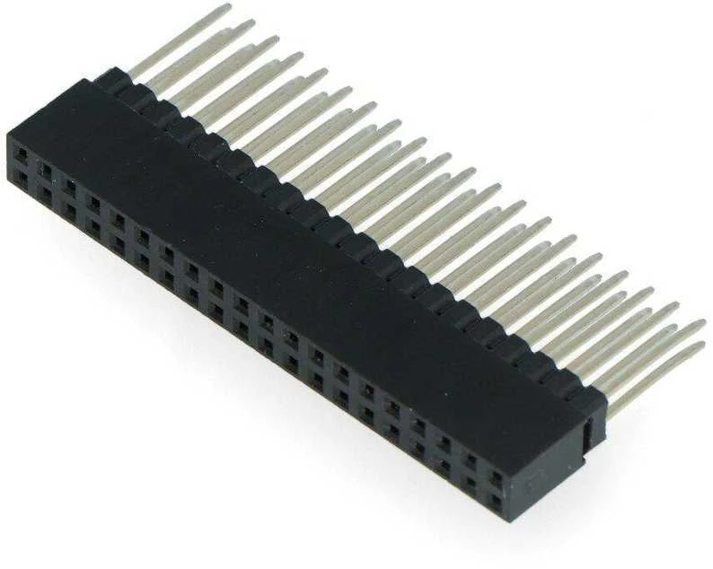 2x20 kaiščių lizdas su 12mm kontaktais