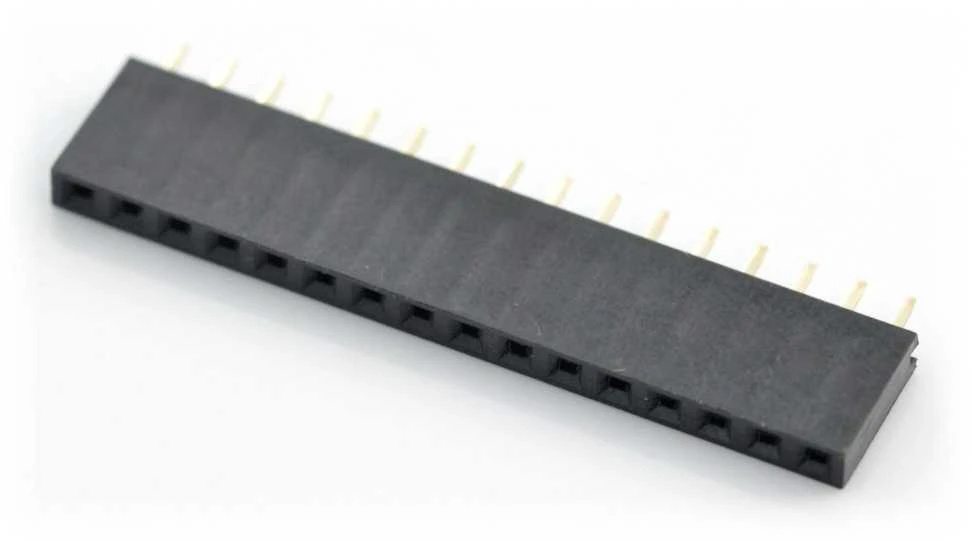 Oem Karpomas lizdas tiesus 1x16 kaiščių 2.54mm - vertikalus