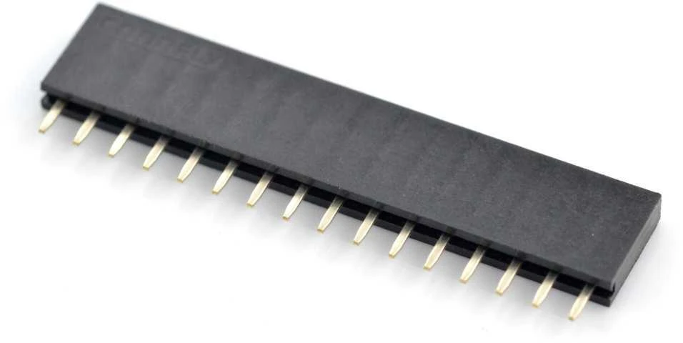 Oem Karpomas lizdas tiesus 1x16 kaiščių 2.54mm - vertikalus