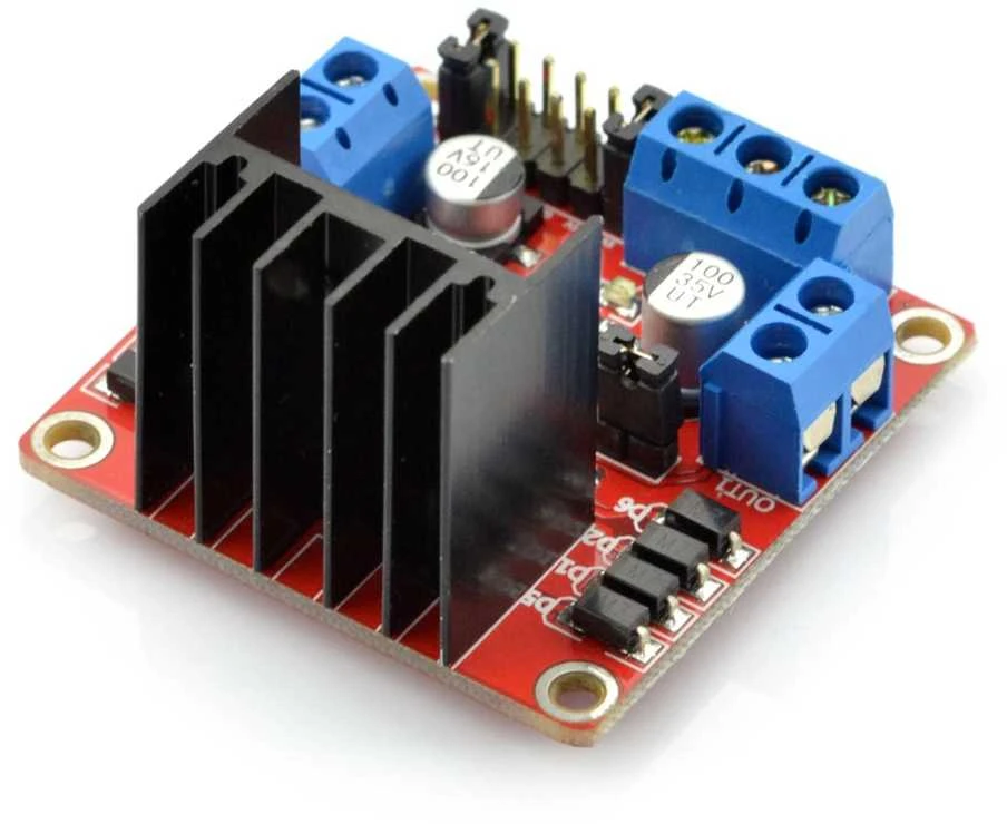 Oem L298N - dviejų kanalų variklio valdiklis - 12V/2A modulis