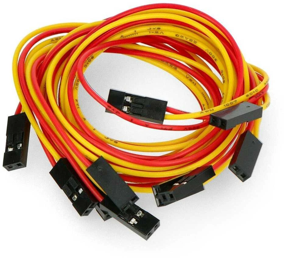 Oem Laidas 2 kontaktų lizdas rastras 2.54mm - 40cm - 5 vnt