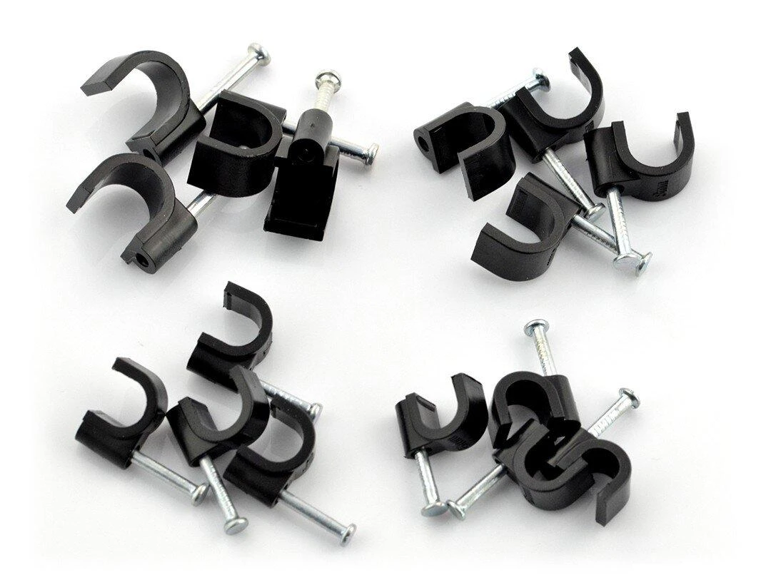 Blow Oem Laidų laikiklių komplektas 6, 7, 8, 9mm - 80 vnt juodos spalvos