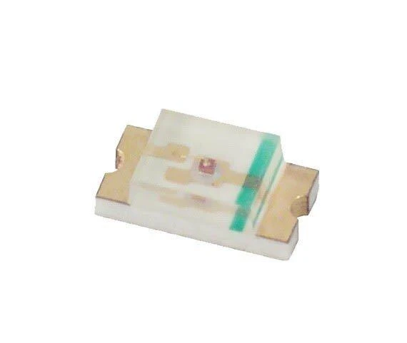 SMD 1206 šviesos diodas, makro planas