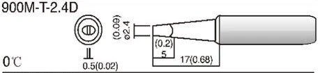 Oem Litavimo antgalis - tipas 900M T-2.4D