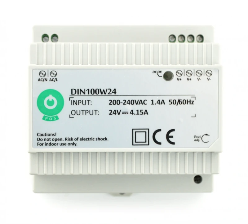 Mpl Power 100W LED Maitinimo šaltinis POS DIN100W12