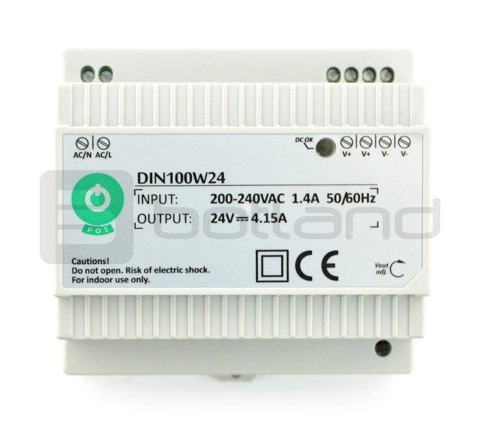 Mpl Power 100W LED Maitinimo šaltinis POS DIN100W12