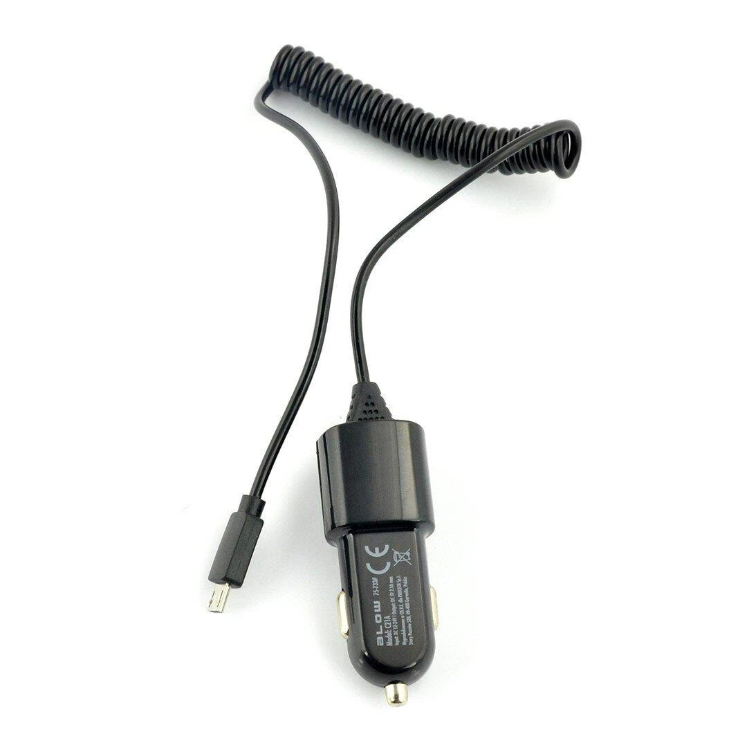 BLOW 75-733 BLOW Pats įkroviklis. 5V 2,1A 12-24V microUSB