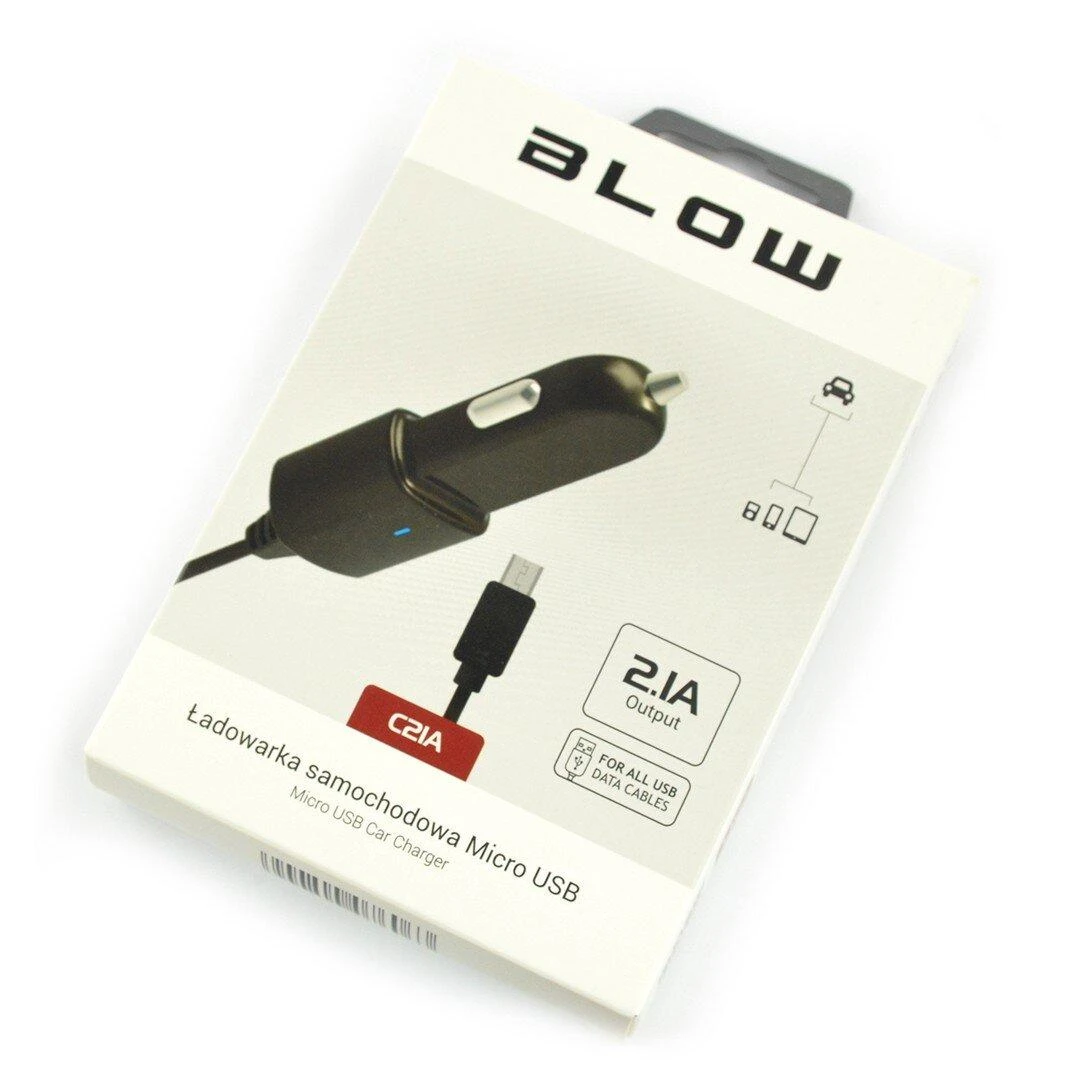 BLOW 75-733 BLOW Pats įkroviklis. 5V 2,1A 12-24V microUSB