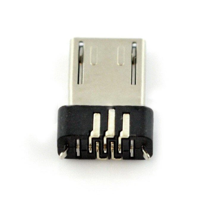 MicroUSB jungtis lituojamais kontaktais