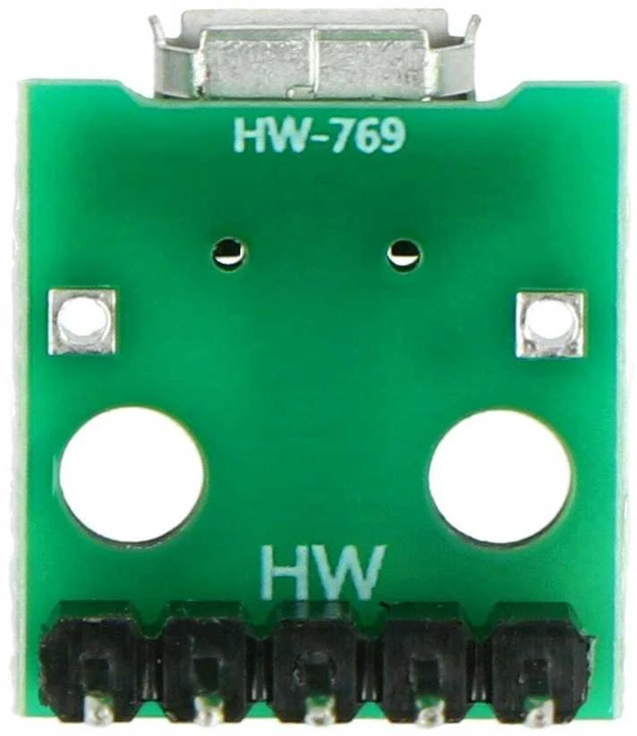 HW-769 microUSB modulis su kontaktais