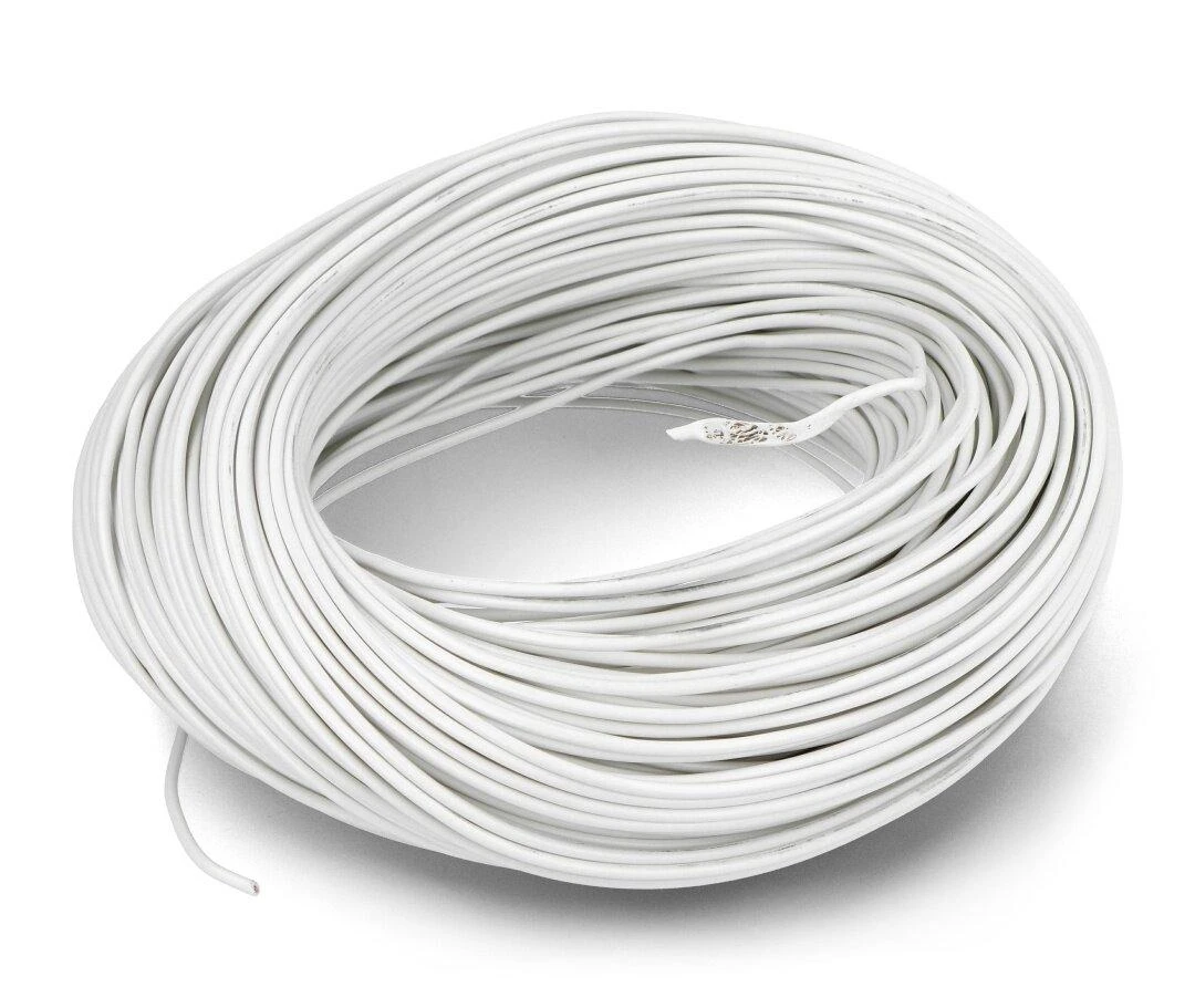 LgY 0.5 mm2 montavimo laidas, baltas ritinys