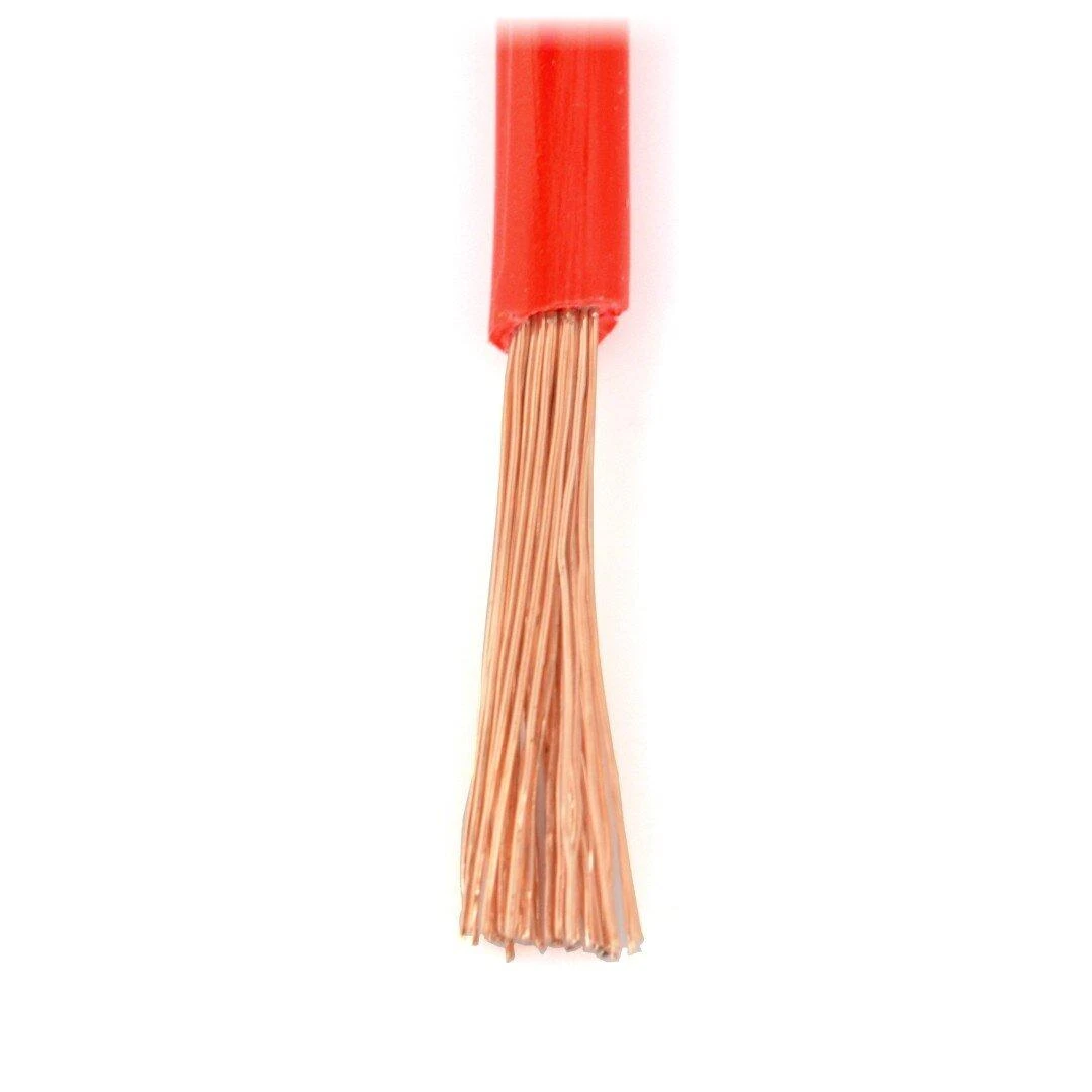 Raudonas montavimo laidas LgY 1x2.5 su atvira gysla