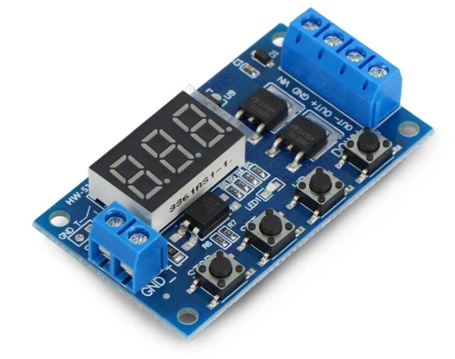 Oem Programuojamas 1 kanalo laiko relės modulis 12V su LED indikatoriumi
