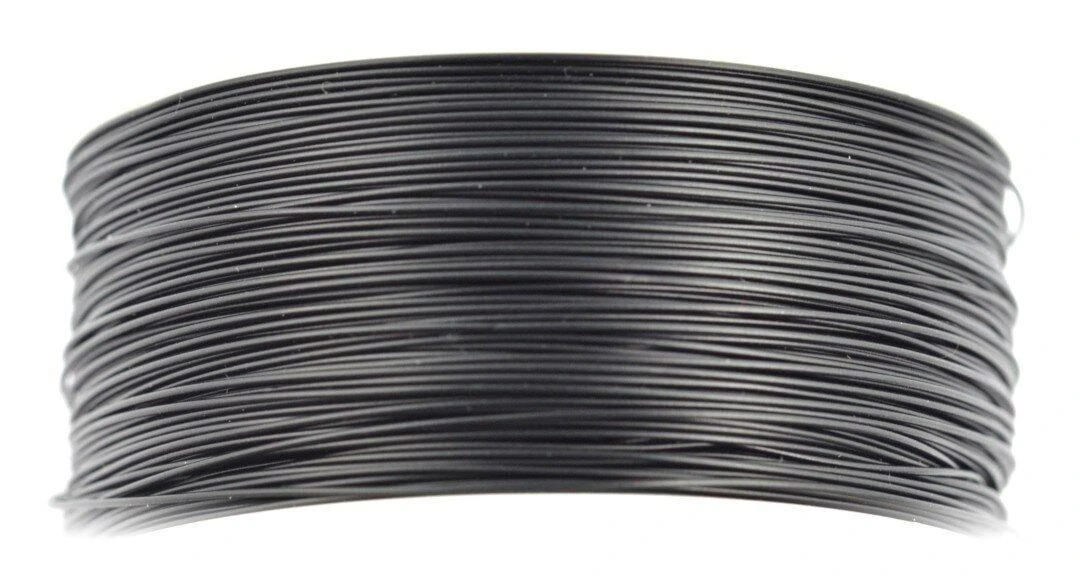 Juoda PVC viela ritinyje