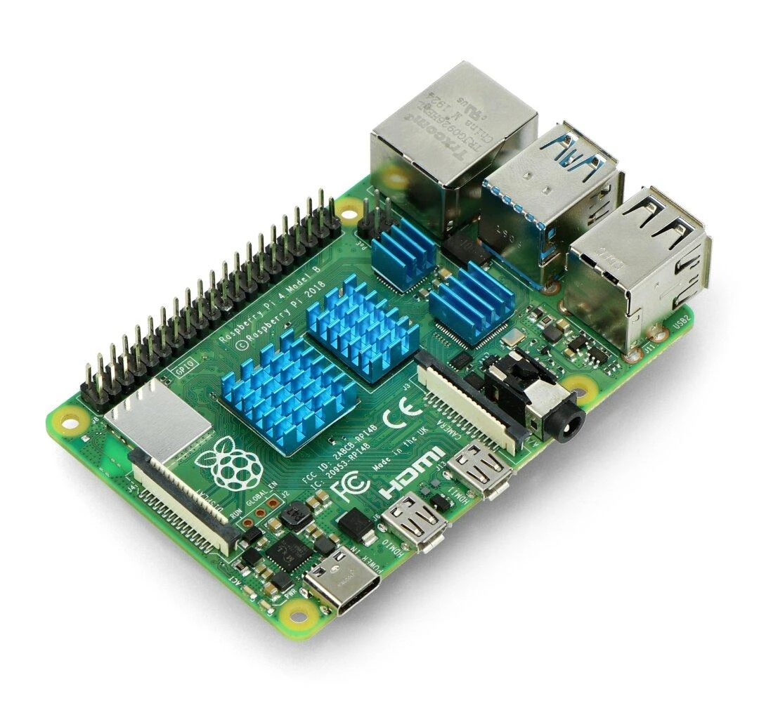 Oem Radiatorių rinkinys, skirtas Raspberry Pi - su šilumos perdavimo juosta - mėlyni - 4 vnt