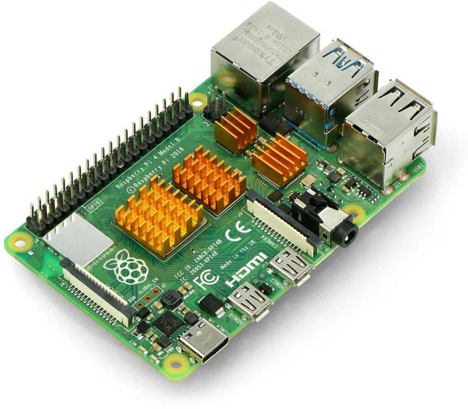 Oem Radiatorių rinkinys, skirtas Raspberry Pi - su šilumos perdavimo juosta - auksinis - 4 vnt