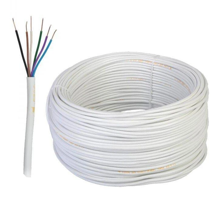5526# Oem Signalizacijos kabelis YDTY 6-branduolių 0.5mm - baltas - 100m