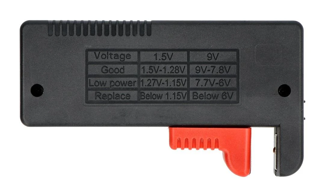 82-626# Oem AA, AAA, C, D, 9V baterijų testeris - AG372A