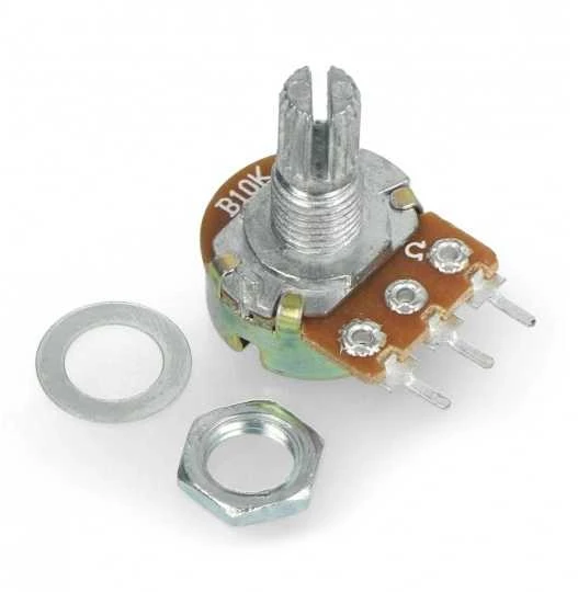 Oem Sukamasis potenciometras 10kΩ tiesinis 1/8W