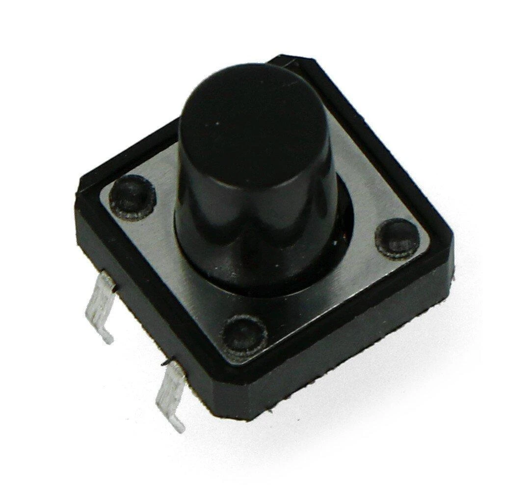 Kvadratinis taktinis jungiklis 12x12mm su 7mm stūmikliu