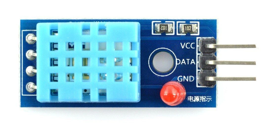DHT11 temperatūros modulis su LED indikatoriumi