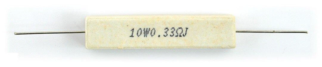 THT cementinis rezistorius 10W 0.33Ohm