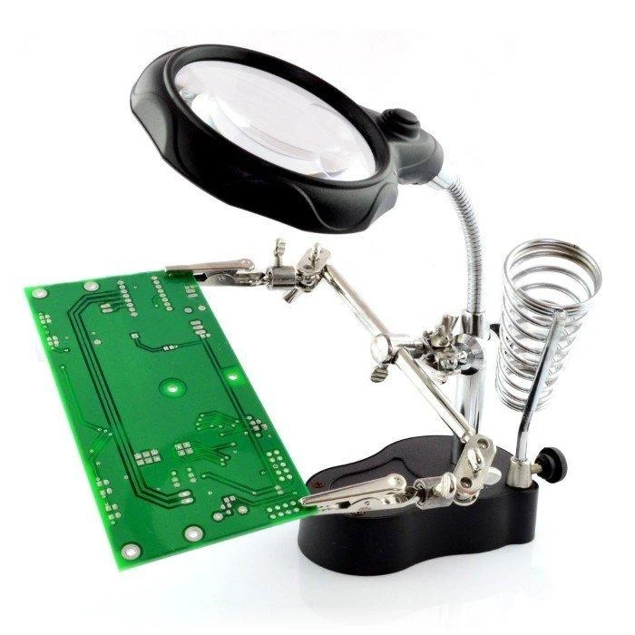 Oem Tvirtinimo rankena - laikiklis su padidinamuoju stiklu ir LED apšvietimu - ZD-126-2