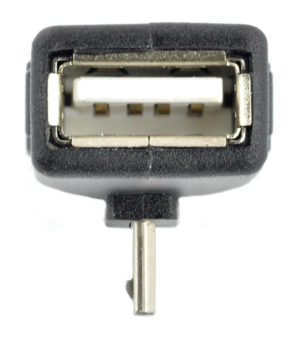 USB-A į microUSB adapteris, priekinis vaizdas