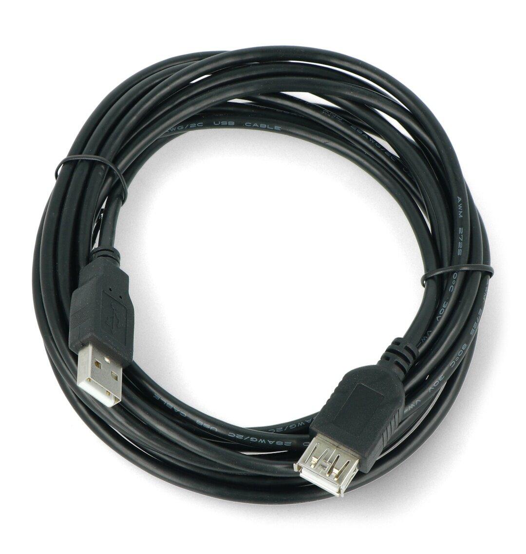 ART KABUSB2 A-A 3M AL-OEM-111 prailginimo kabelis USB 2.0 A vyriškas-A moteriškas 3 m oem