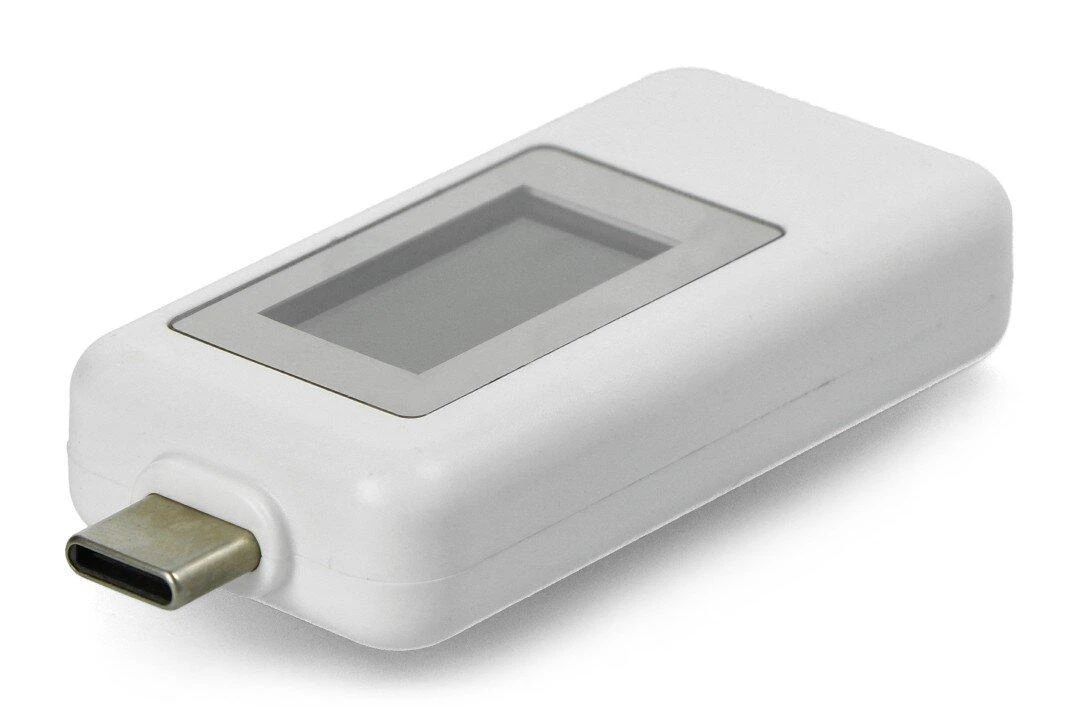 Oem USB testeris Keweisi KWS-1802C srovės ir įtampos matuoklis iš USB C prievado - baltas