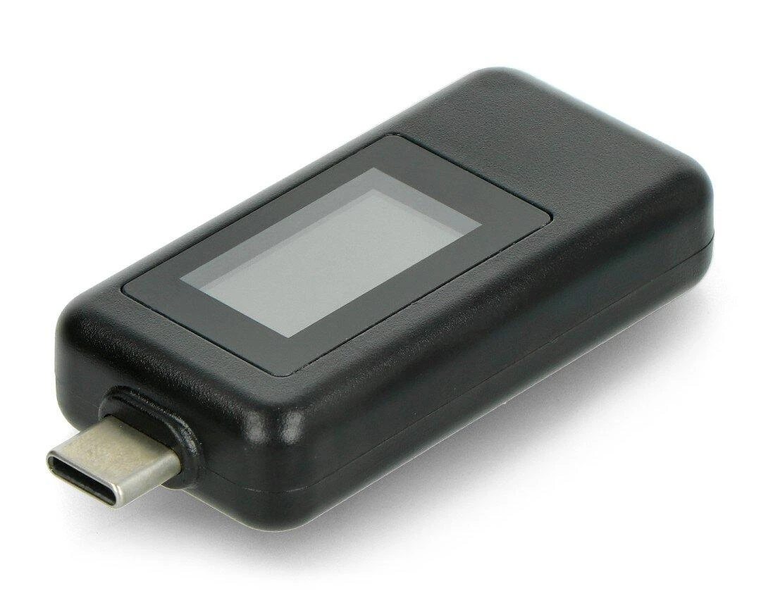 Oem USB testeris Keweisi KWS-1802C srovės ir įtampos matuoklis iš USB C prievado - juodas