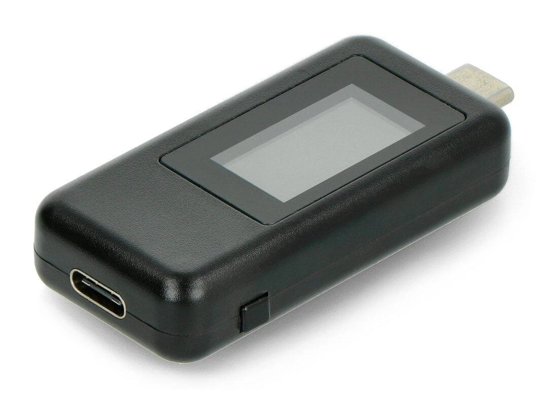 Oem USB testeris Keweisi KWS-1802C srovės ir įtampos matuoklis iš USB C prievado - juodas