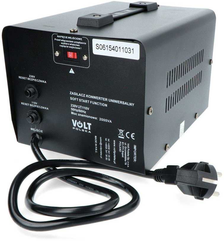Įtampos keitiklis Volt VP-2000VA | 110–230 V / 230–110 V