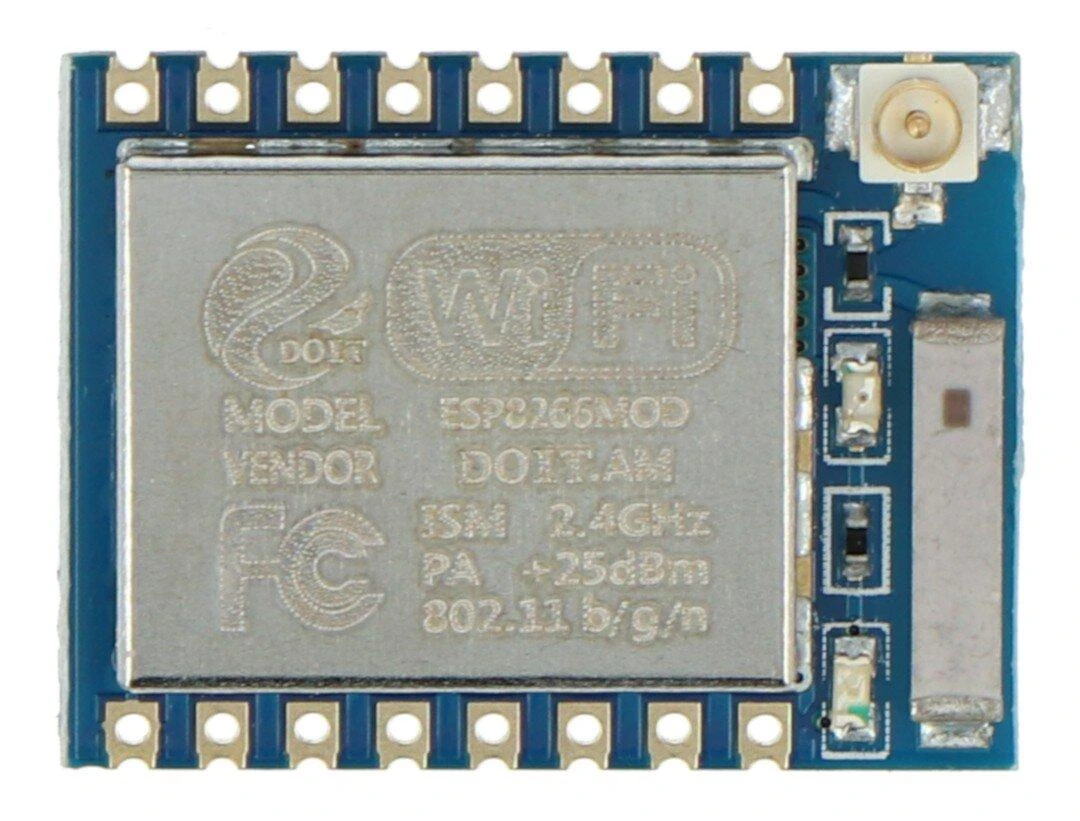ESP-07 WiFi modulis su antenos jungtimi