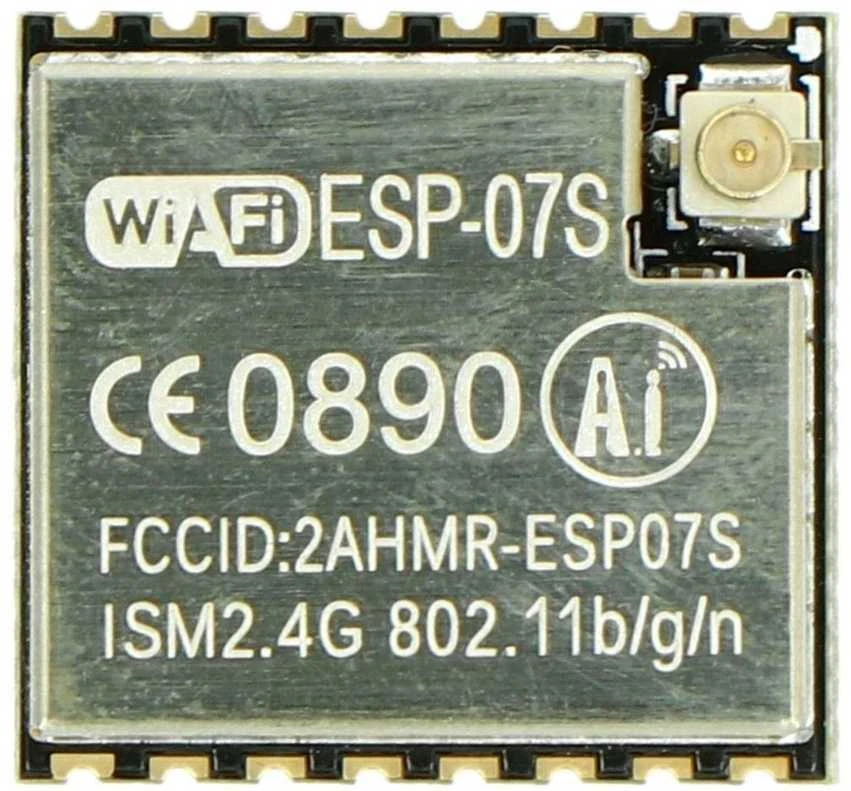 ESP-07S modulis su u.FL antenos jungtimi