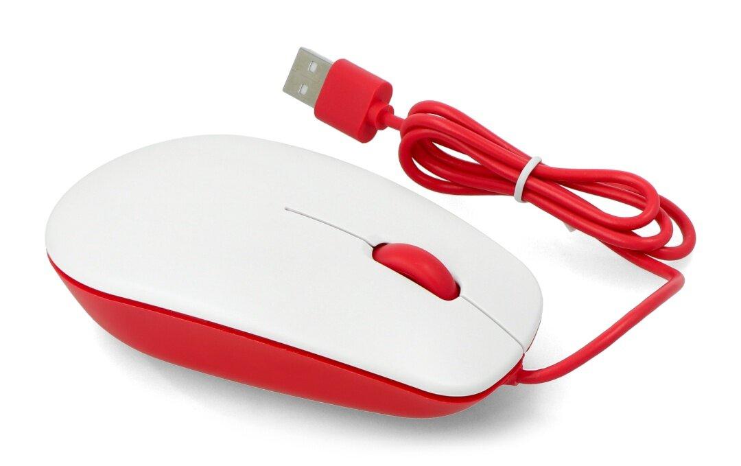Oficiali Raspberry Pi modelio 4B/3B+/3B/2B pelė, raudonai balta
