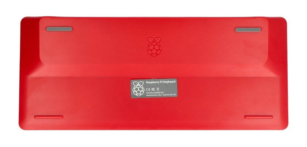 Oficiali Raspberry Pi modelio 4B/3B+/3B/2B klaviatūra, raudonai balta
