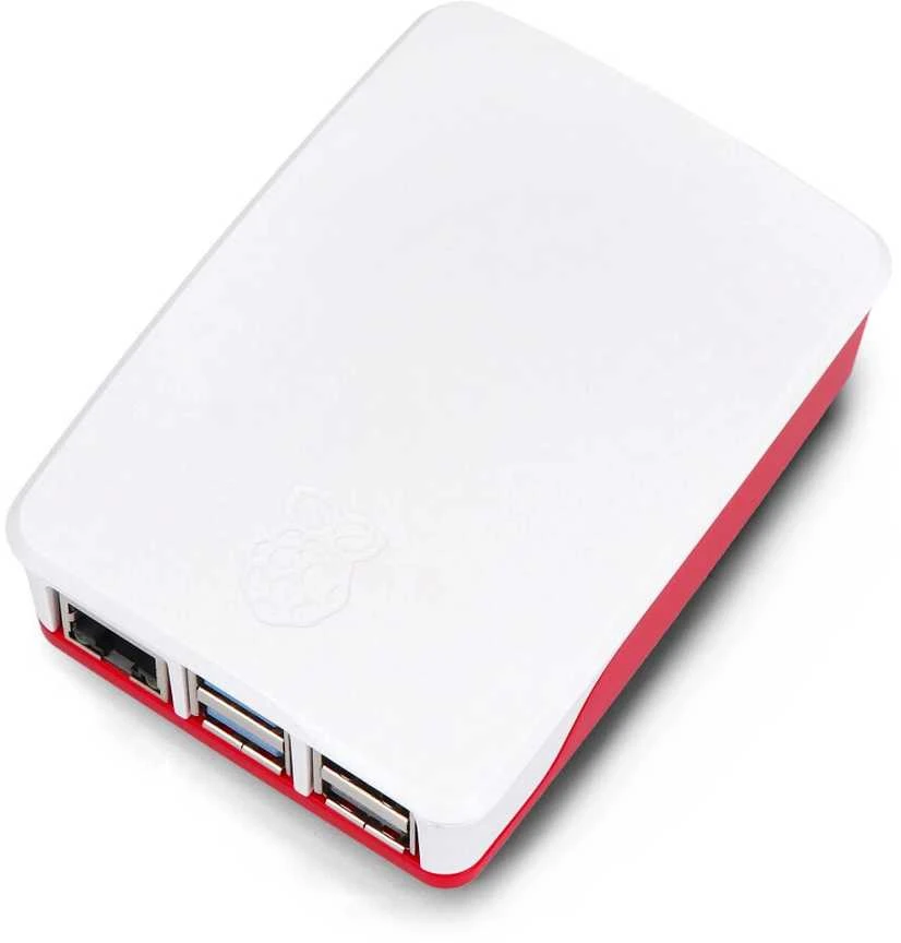 Oficialus Raspberry Pi 5 dėklas - raudona - balta