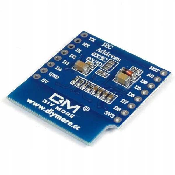 Oem OLED ekranas 0.66" 64x48 ant I2C - SSD1306 - baltas