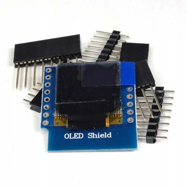 OLED SSD1306 ekranas su kaiščių rinkiniu