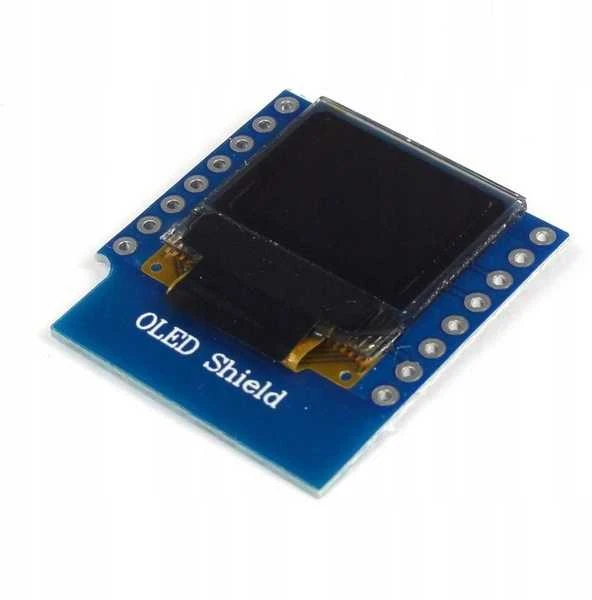 0.66 OLED ekranas su mėlyna montažine plokšte