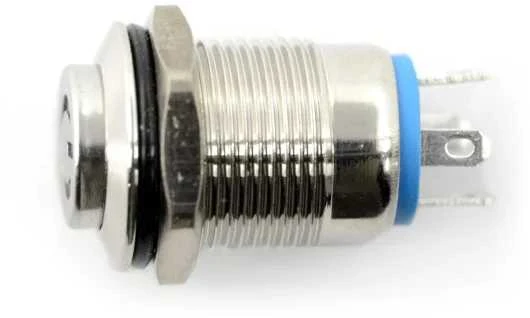 Metalinio monostabilaus mygtuko PBW-12BPW šoninis vaizdas