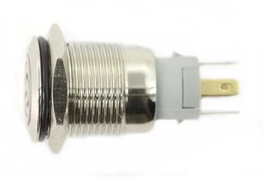 Oem ON-OFF jungiklis su fiksacija - PBW-16APP - 2A 250V - plokščias raudonas