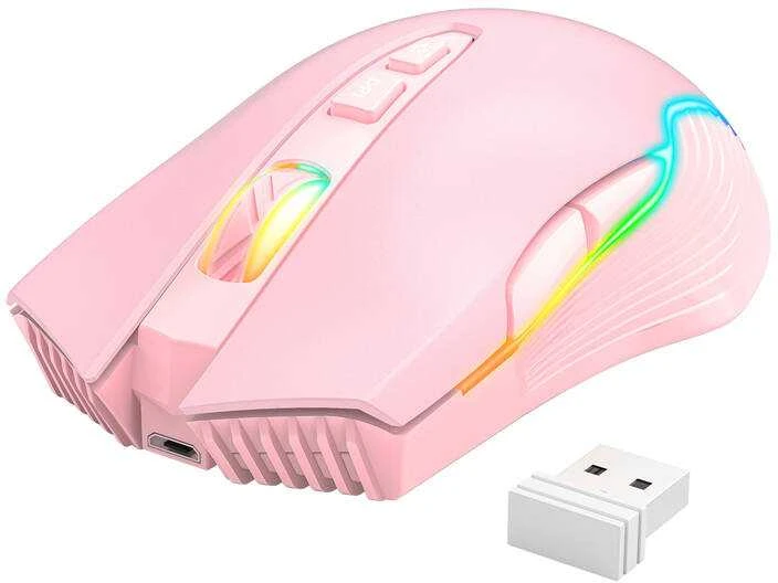 ONIKUMA CW905 Rožinė belaidė žaidimų pelė 2.4G